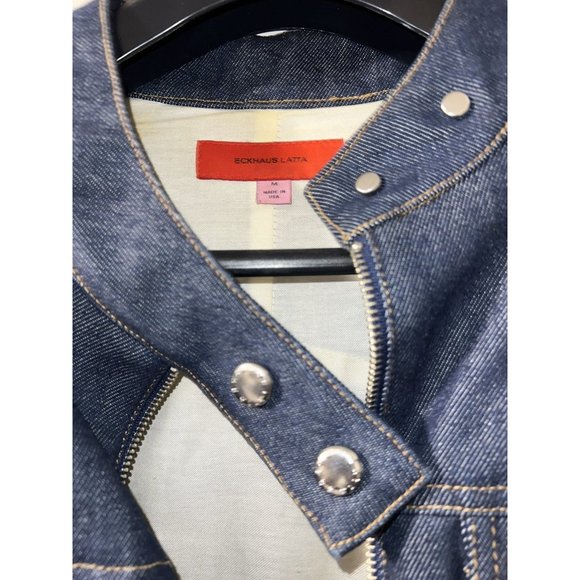 Eckhaus Latta Puff Sleeve Denim Jacket - Picture 8 of 13